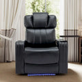 Poltrona reclinabile elettrica in similpelle Nera / Blu / Grigia, Posto Singolo, Portata 136 kg