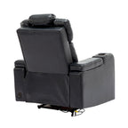 Poltrona reclinabile elettrica in similpelle Nera / Blu / Grigia, Posto Singolo, Portata 136 kg
