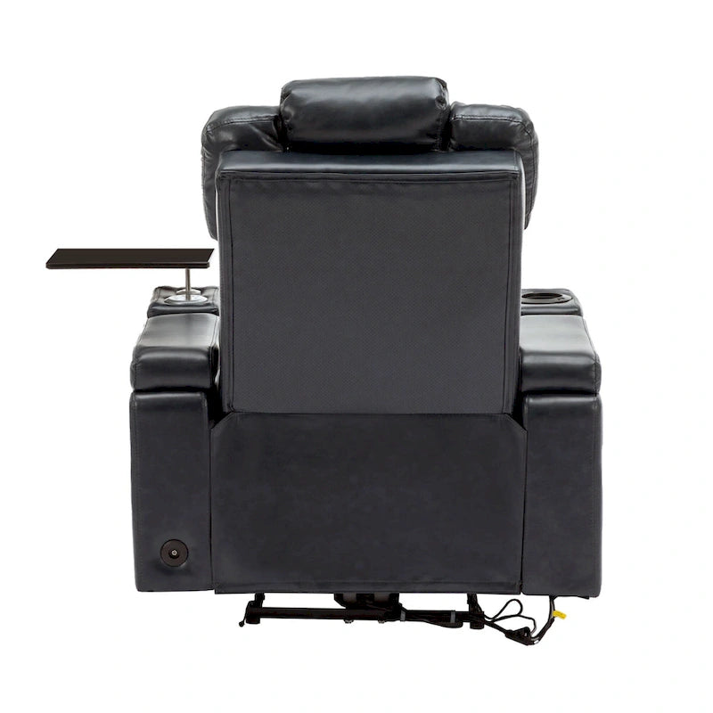 Poltrona reclinabile elettrica in similpelle Nera / Blu / Grigia, Posto Singolo, Portata 136 kg
