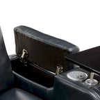 Poltrona reclinabile elettrica in similpelle Nera / Blu / Grigia, Posto Singolo, Portata 136 kg