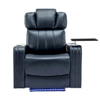 Poltrona reclinabile elettrica in similpelle Nera / Blu / Grigia, Posto Singolo, Portata 136 kg