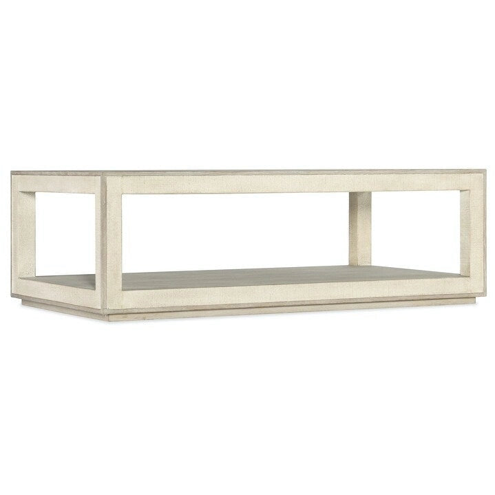Tavolino rettangolare color tortora con rotelle, 132 cm L