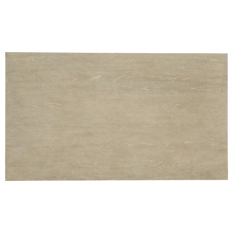 Tavolino rettangolare color tortora con rotelle, 132 cm L