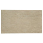 Tavolino rettangolare color tortora con rotelle, 132 cm L