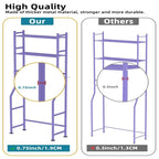 Scaffale portaoggetti da bagno da posizionare sopra il WC a 3 livelli, scaffale in metallo autoportante con 4 ganci, nero/bianco/rosa/blu/viola