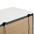 Camera da letto Queen 6 pezzi bianca lucida con porte USB