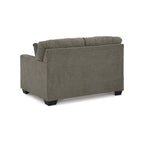 Divanetto trapuntato, 2 posti, color cioccolato/sabbia — 53L x 38P x 37A