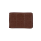 Sgabello da bancone in similpelle color cognac, struttura in legno espresso, seduta singola