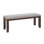 Set sala da pranzo da 6 pezzi in stile rustico beige/marrone, 6 posti a sedere