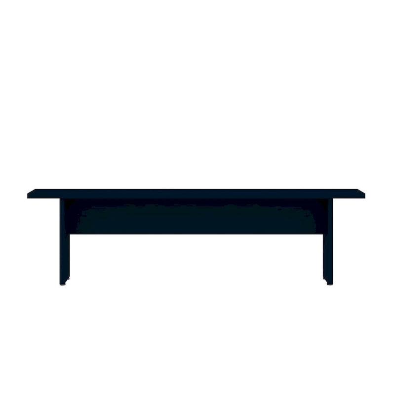 Panca da Pranzo Effetto Legno, Stile Rustico con Base ad H, 2 Posti, Naturale / Nero / Bianco / Blu Notte / Grigio