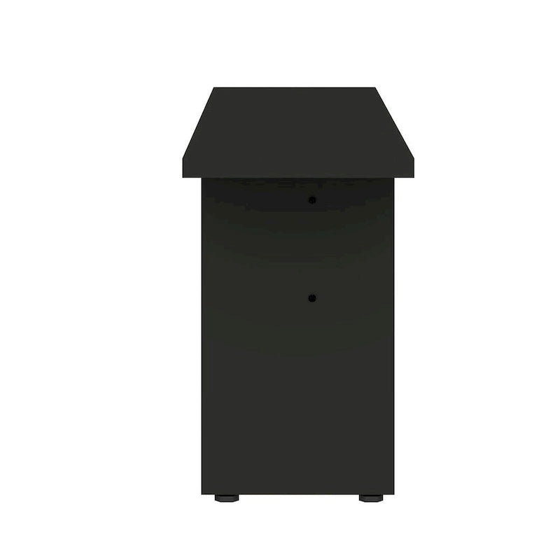 Panca da Pranzo Effetto Legno, Stile Rustico con Base ad H, 2 Posti, Naturale / Nero / Bianco / Blu Notte / Grigio