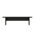 Panca da Pranzo Effetto Legno, Stile Rustico con Base ad H, 2 Posti, Naturale / Nero / Bianco / Blu Notte / Grigio
