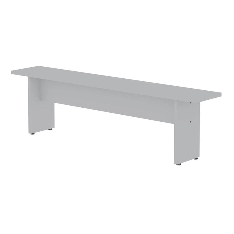 Panca da Pranzo Effetto Legno, Stile Rustico con Base ad H, 2 Posti, Naturale / Nero / Bianco / Blu Notte / Grigio