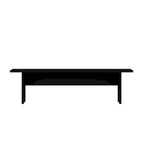 Panca da Pranzo Effetto Legno, Stile Rustico con Base ad H, 2 Posti, Naturale / Nero / Bianco / Blu Notte / Grigio