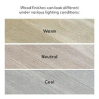 Tavolino ad angolo quadrato – Finitura spazzolata – 4 colori – 1 persona