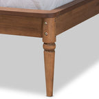 Struttura letto in legno stile tradizionale noce scuro – Matrimoniale / Queen / King