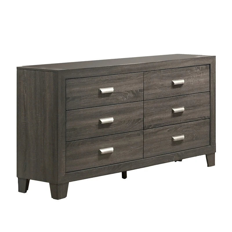 Set Composto da 3 Pezzi per Camera da Letto – Letto, Cassettiera e Comodino, per 1–2 Persone
