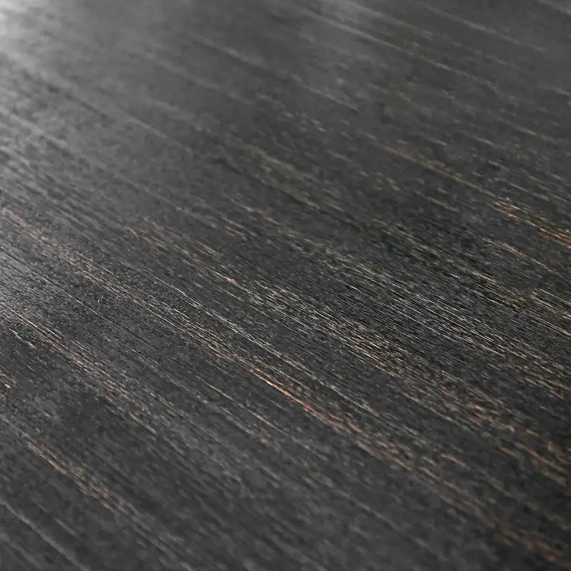 Tavolo da pranzo rettangolare antico in legno massello nero, 6-8 posti, 2 opzioni di dimensioni