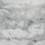 Tavolino da caffè in marmo quadrato bianco/nero, 40"L x 40"P x 15"A