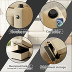 Divano letto modulare a L con contenitore e porta di ricarica | Beige / Grigio / Nero | Posti a sedere 3-4
