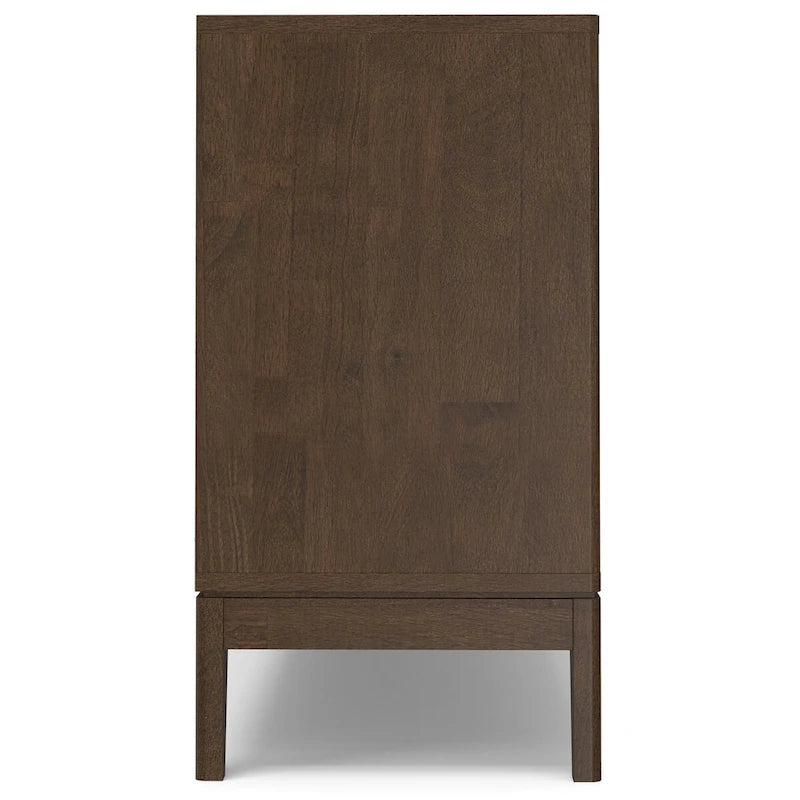 Mobile Credenza a 3 Ante Noce, Stile Mid-Century Moderno