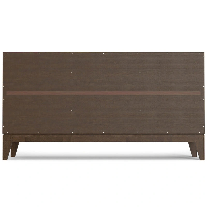 Mobile Credenza a 3 Ante Noce, Stile Mid-Century Moderno
