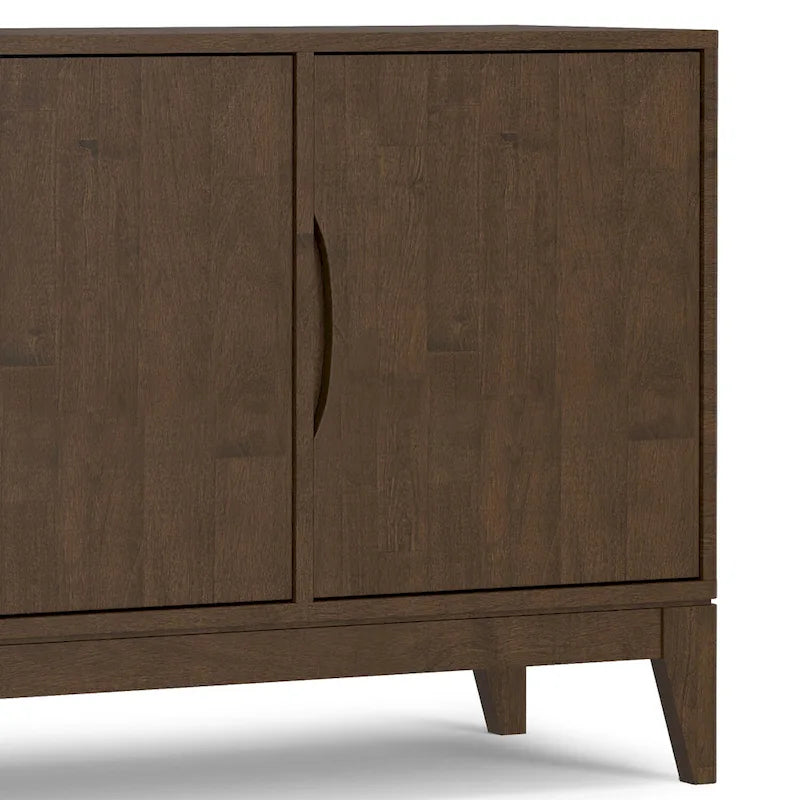 Mobile Credenza a 3 Ante Noce, Stile Mid-Century Moderno