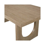 Set da pranzo rettangolare per 6, marrone chiaro, finitura effetto legno