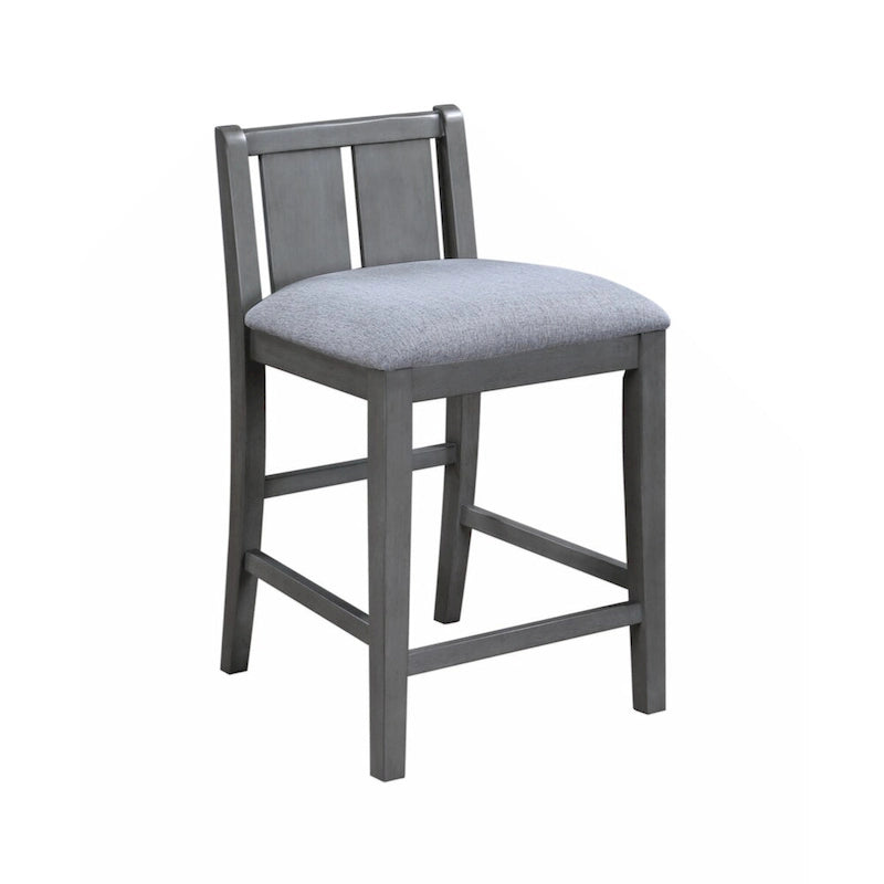 Set da pranzo alto bancone per 2, grigio/bianco, con ripiani portaoggetti