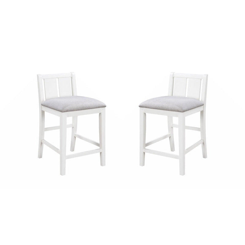 Set da pranzo alto bancone per 2, grigio/bianco, con ripiani portaoggetti