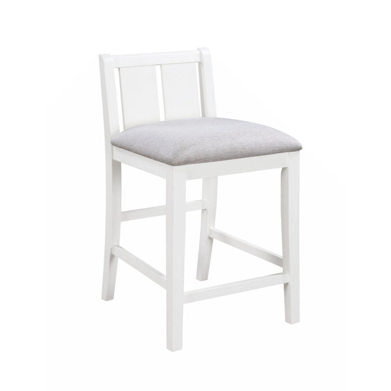 Set da pranzo alto bancone per 2, grigio/bianco, con ripiani portaoggetti