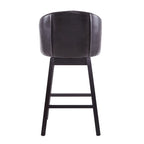 Set di 2 sgabelli da bar girevoli senza braccioli, Naturale e Beige / Nero e Beige / Wengé e Marrone, Altezza seduta 33,25"