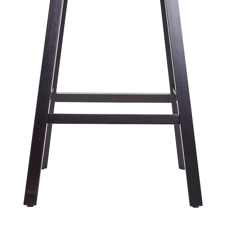 Set di 2 sgabelli da bar girevoli senza braccioli, Naturale e Beige / Nero e Beige / Wengé e Marrone, Altezza seduta 33,25"