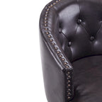 Set di 2 sgabelli da bar girevoli senza braccioli, Naturale e Beige / Nero e Beige / Wengé e Marrone, Altezza seduta 33,25"