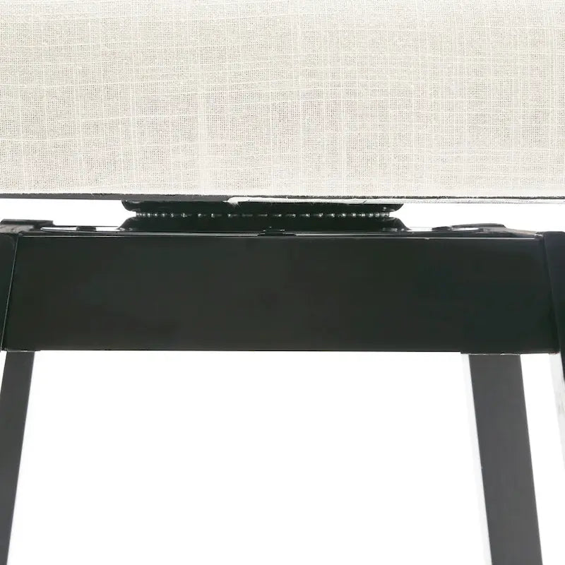 Set di 2 sgabelli da bar girevoli senza braccioli, Naturale e Beige / Nero e Beige / Wengé e Marrone, Altezza seduta 33,25"