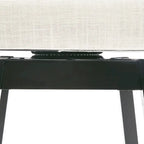 Set di 2 sgabelli da bar girevoli senza braccioli, Naturale e Beige / Nero e Beige / Wengé e Marrone, Altezza seduta 33,25"